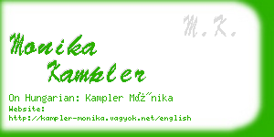 monika kampler business card